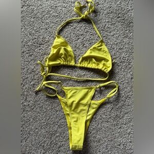 Kylie swim Triangle Yellow Bikini